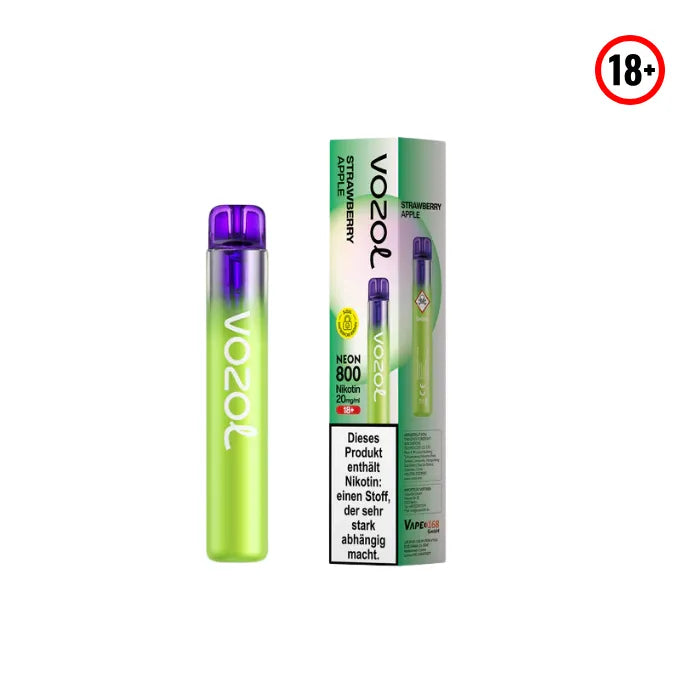 Vozol Neon 800 Strawberry Apple Einweg Vape